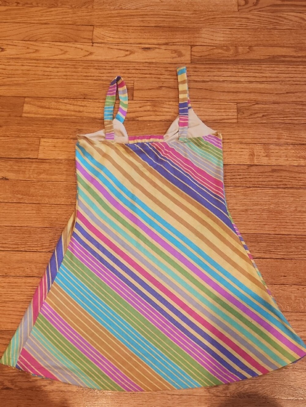 mandee Striped mini Sundress in Purple, Pink, Green and Blue - Picture 2 of 3